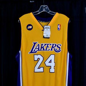 Authentic Signed Kobe Bryant Gold #24 Swingman Jersey